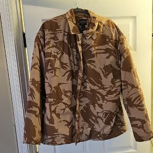 Boohoo Tan and Brown Camo Utility Jacket